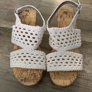 NWT SO Wedge sandals 6